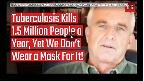 Tuberculosis Kills 1.5 Million People a Year, Yet We Don't Wear a Mask For It!