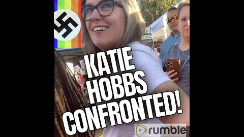 KATIE HOBBS CONFRONTED #HUNTINGLGBTSUPPORTERS #HUNTINGMASKNAZIS