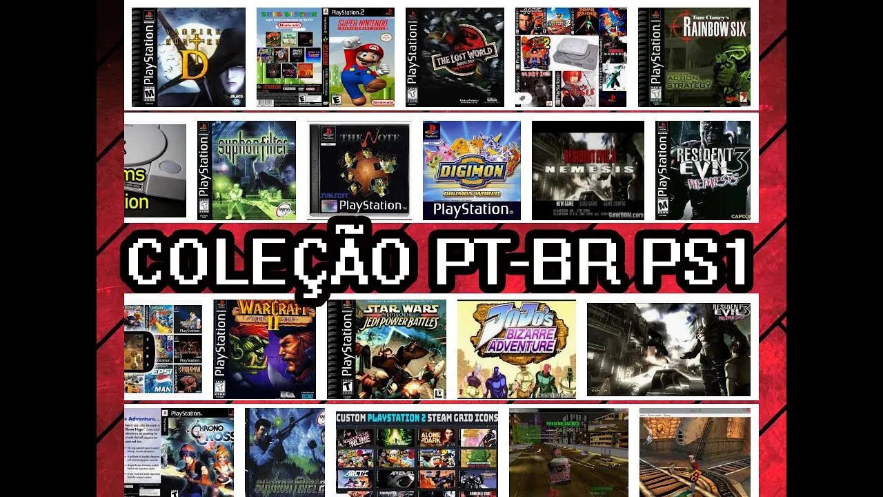 Como baixar e jogar 34 roms de ps1 traduzidos pt-br via torrent