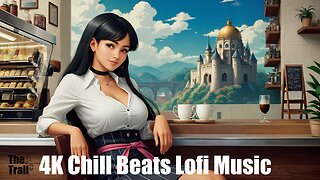 Chill Beats Music - Lofi New State of Mind | (AI) Audio Reactive Cinematic Anime | Coffee Lounge