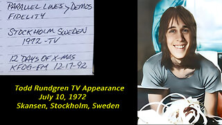 July 10, 1972 - Todd Rundgren Appears on Swedish Television Program (Audio Only)