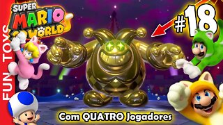 Super Mario 3d World #18 - Vocês pediram e fizemos com QUATRO jogadores! Tem muita fase este mundo 😱