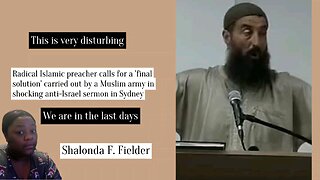 A Islamic preacher calls for a 'final solution' Muslim army in shocking anti-lsrael sermon in Sydney