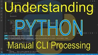 Understanding Python: Manual CLI Processing