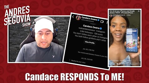 Candace Owens RESPONDS To My #FreedomPhone Post!