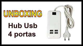 Unboxing - Hub Usb 4 Portas 5v - (Português BR)