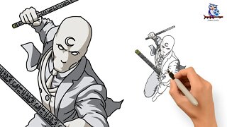 How To Draw Mr. Knight - Moon Knight Tutorial