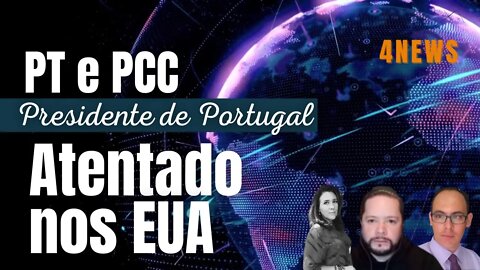 PT junto com o crime organizado. PRESIDENTE DE PORTUGAL comete gafe. Atirador nos EUA.