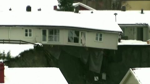 Landslide hits residential area in Norway, Several missing