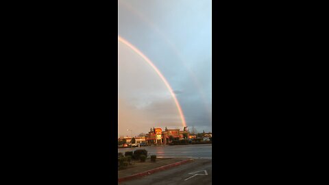 Double rainbow in the sky