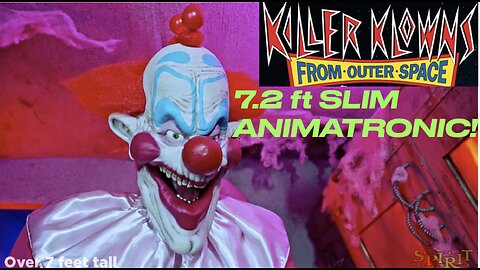 SPIRIT HALLOWEEN 2023 Sneak peek SLIM from Killer Klowns from Outer Space! (New animatronic)