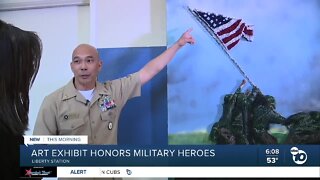 Art exhibit in Liberty Station honors military heroes