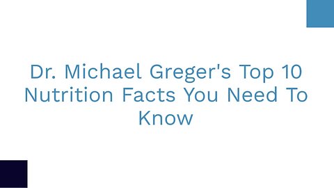 Dr. Michael Greger's Top Nutrition Facts You Need to Know #nutritionfacts #nutrition #nutritiontips