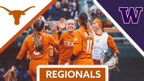 Texas vs #13 Washington Softball (Regionals) | 2022 College Softball Highlights