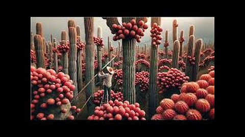 Amazing Cactus Fruit Harvesting Technique - Mexico Dragon Fruit Harvesting and Selling - Pitayas
