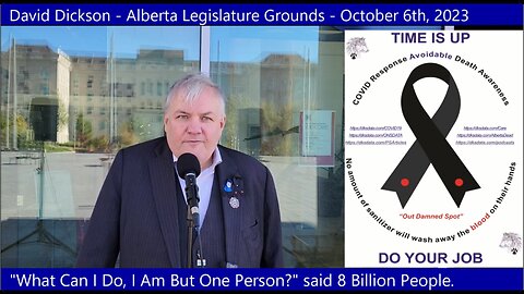 David Dickson - Alberta Legislature Grounds - October 6th, 2023
