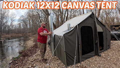 Kodiak Canvas 12x12 Cabin Hot Tent Full Setup