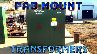 300 KVA Pad Mount Transformer - 12470V Delta Primary, 480Y/277 Wye-N