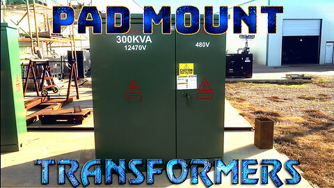 300 KVA Pad Mount Transformer - 12470V Delta Primary, 480Y/277 Wye-N