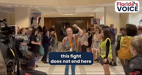 Mob Of Leftist Protestors Occupied Florida State Capitol Protesting HB1069