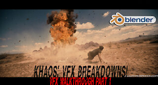 Blender 3d/Aftereffects Explosion vfx walkthrough: Part one: Featuring the KHAOS Explosion add-on