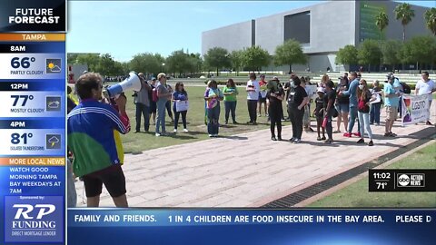 Rally in Tampa against the Parental Rights bill