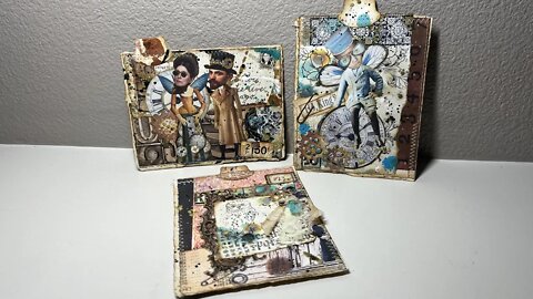 Steampunk Junk Journal Cards Collaboration With @AntonioMakes