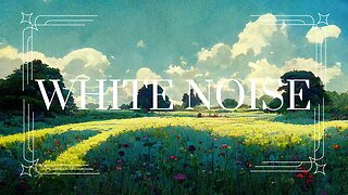 White Noise Wind Blowing in a Meadow Studio Ghibli Style