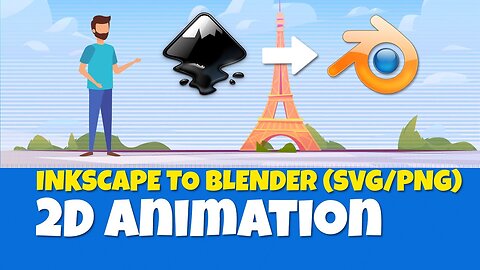 🐱Blender & Inkscape : Personagem 2D Parte 🐱 The VIRAL World of 2D ANIMATIONS