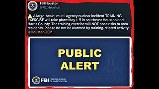 LARGE SCALE NUCLEAR INCIDENT TRAINING EXERCISE BEING HELD THIS WEEK BY FBI-DOD-DHS*SOCAL QUAKE SWARM