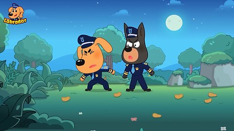 Don't Overeat Good Habits for Kids Kids Cartoon Police Cartoon Sheriff Labrador