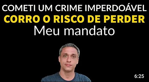 Mais uma vez o meu mandato está em risco. Cometi um "crime" imperdoável"- by Gustavo Gayer