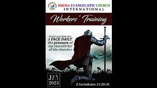 2023 Workers' Training | January 5 Morsing Service | PastorB.