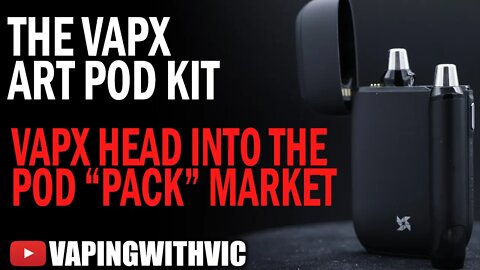 VapX ART Pod Pack - VapX head into the rechargeable case pod's