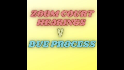 2Zoom Hearing, Seperation of Powers, Applicability of Executive Orders and Your Power.