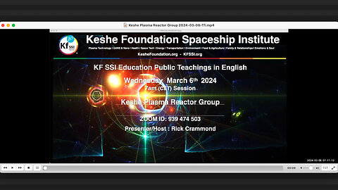 Keshe Plasma Reactor Group 2024-03-06-T1