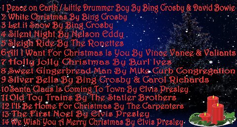 Merry Christmas Song Playlist - Elvis Presley - Bing Crosby - The Carpenters - Christmas Music