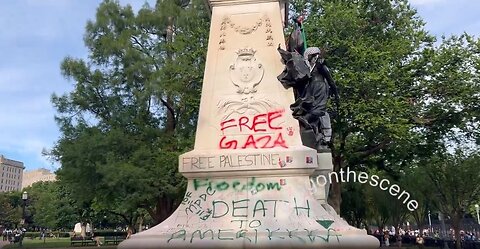 Not So American Graffiti: Death to AmeriKKKa at Palestine Protests in D.C.