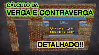 Como CALCULAR as dimensões da VERGA ou CONTRAVERGA