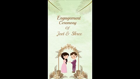 Jeet shree engagement invite