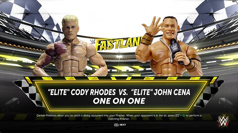 WWE 2k24 Elite Cody Rhodes vs Elite John Cena
