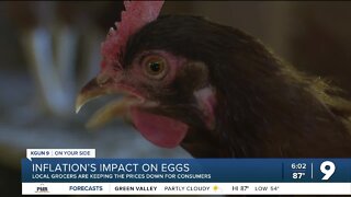 Inflation causes increased egg prices in the U.S., but not yet in Tucson