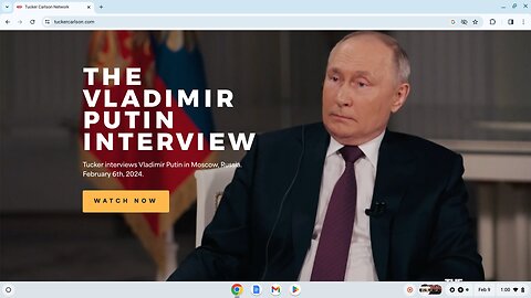 FULL : The Vladimir Putin Interview l Tucker Carlson