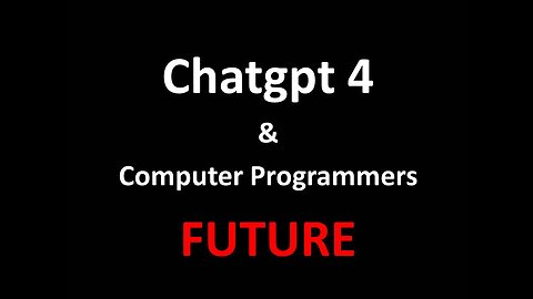 Chatgpt 4 and web programmers alert