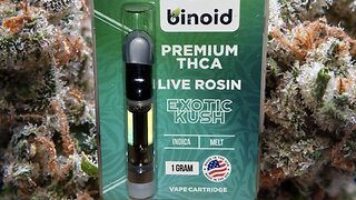 Binoid Premium THCA Live Rosin Exotic Kush Review