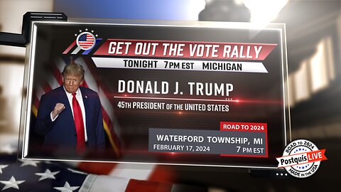Trump MAGA Rally - Waterford Township, Michigan - TONIGHT 2-17-24