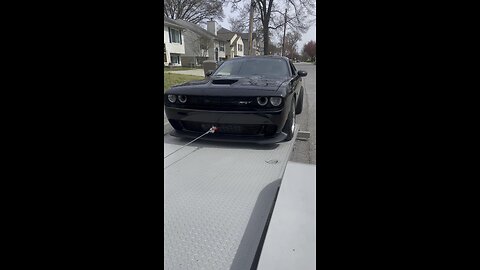 Using my new winch on my Hellcat