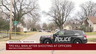 Tulsa police kill man who shot at officers