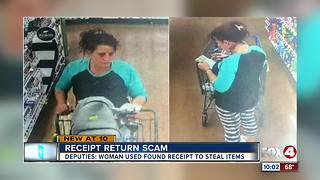 Woman scams Wal-Mart with receipt she found