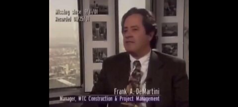 Interview with Frank De Martini, the construction manager of the World Trade Center...